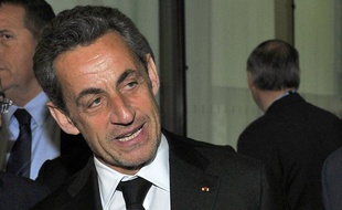 Nicolas Sarkozy, le 10 mars 2014 à l'Institut Claude Pompidou à Nice.