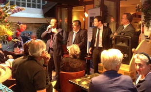 Hervé Mariton en campagne le 16 septembre 2014.