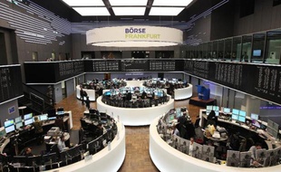 La bourse de Francfort en allemagne