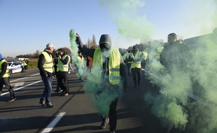 Des «gilets jaunes» se sont également introduits sur l'autoroute A2 à hauteur d'Haulchin