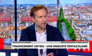 Le journaliste de «Paris Match» François de Labarre sur le plateau de CNews le 12 novembre 2020 (capture vidéo).