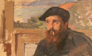 Claude Monet dans son atelier (Détail)
