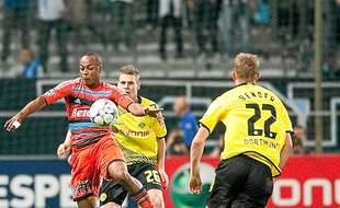 André Ayew et l'OM avaient déjà joué Dortmund lors de la saison 2011-2012.