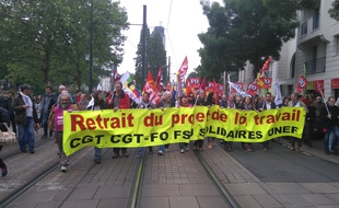 Les manifestants se sont élancés peu après 11h.