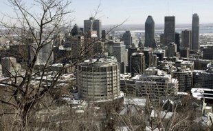 Une vue de Montréal au Canada