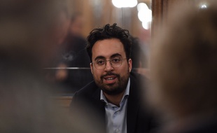 Le secrétaire d'Etat au numérique Mounir Mahjoubi, pendant le Grand barouf numérique le 21 mars 2019 à Lille.