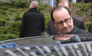 Le président français François Hollande, le 24 novembre 2014 à Florange