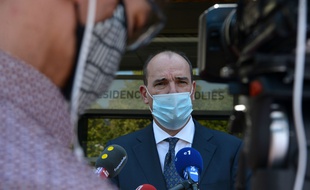 Jean Castex lors de sa visite dans un Ehpad de Bourg-en-Bresse le 31 juillet dernier (photo d'illustration)