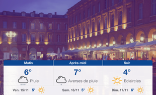 Météo Toulouse: Prévisions du jeudi 14 novembre 2019