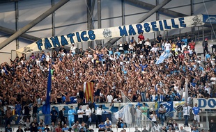 Des supporters marseillais au Stade Vélodrome le 23 septembre 2016