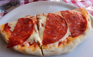 Illustration d'une pizza.