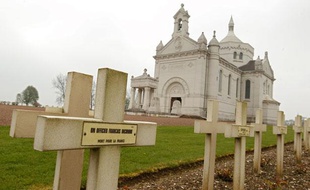 Ablain-Saint-Nazaire, le 2 mai 2013. La nécropole Notre-Dame de Lorette où reposent les corps de plus de 40.000 soldats français et étrangers morts pendant la 1ère Guerre Mondiale, est la plus grande de France.