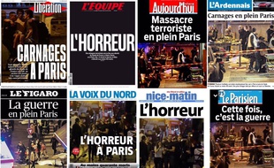 Les unes de la presse française en date du 14 novembre 2015.