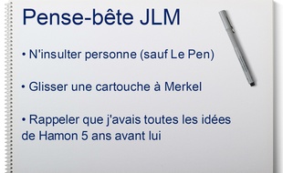 On a retrouvé la fiche de Jean-Luc Mélenchon à une cafet' place de la Bastille dimanche.