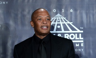 Le rappeur Dr. Dre à la 31ème cérémonie Rock And Roll Hall Of Fame.