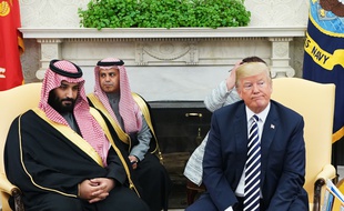 Le prince saoudien Ben Salmane et Donald Trump, le 20 mars 2018, à Washington D.C.