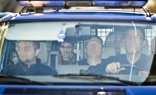 Michel Lelievre arrivant pour l'audition de la cour d'appel concernant sa détention le 9 décembre 2013 au palais de justice de Bruxelles.