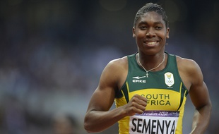 L'athlète sud-africaine Caster Semenya lors des Jeux olympiques de Londres, en 2012.