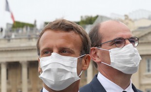 Emmanuel Macron et Jean Castex, le 14 juillet à Paris.