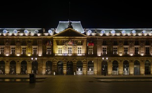 Le bâtiment de l'Aubette, place Kléber à Strasbourg.