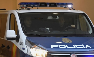 Un véhicule de police à Madrid le 12 février 2019.