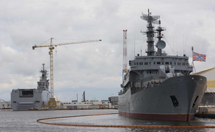 Le Mistral Sébastopol à Saint-Nazaire le 19 juillet 2014.