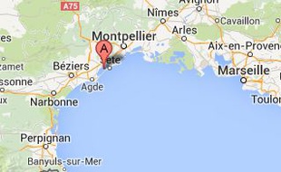 Google map de Sète, dans l'Hérault.