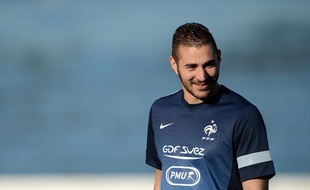 Karim Benzema à l'entraînement le 7 juin 2013.