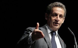 Nicolas Sarkozy, président de l'UMP, le 22 avril 2015 à Nice