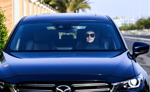 Une saoudienne au volant, à Djeddah, le 24 juin 2018.