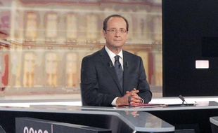 François Hollande lors du débat télévisé le 2 mai 2012