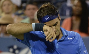 Le Suisse Roger Federer lors de son élimination à l'US Open, le 2 septembre 2013.