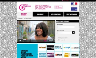 Le site officiel de la Carte musique jeune.
