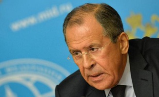 Le ministre russe des Affaires étrangères Sergueï Lavrov, le 25 août 2014 à Moscou
