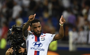 Alexandre Lacazette lors du match entre Lyon et Caen le 19 août 2016.