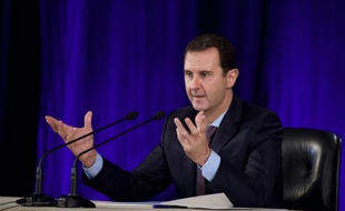 Le président Assad le 15 février 2016 à Damas.