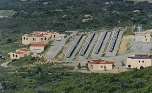 La centrale solaire de Vignola, près d'Ajaccio, installée dans le cadre du projet Myrte.