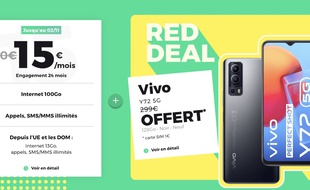 Profitez du RED Deal avec un smartphone Vivo offert et les offres du Big RED jusqu?au 2 novembre chez RED by SFR