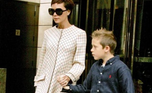 Victoria et Brooklyn Beckham.
