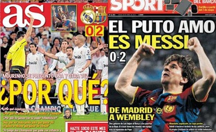 Les Unes de jeudi matin des journaux As et Sport.