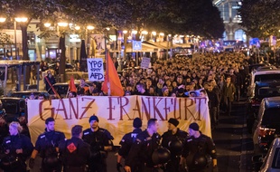 Manifestation contre l'AfD à Francfort, le 24 septembre 2017.