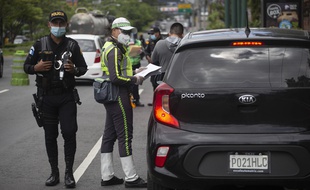 Un contrôle de police à Guatemala City (illustration).