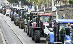 Les agriculteurs quittent la capitale, le 3 septembre 2015