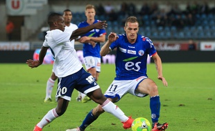 Arrivés en même temps à Strasbourg, Dimitri Liénard (au premier plan) et Jérémy Grimm (au second) ont su s'adapter pour se mettre au niveau, année après année, jusqu'aux portes de la Ligue 1.