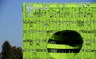 Le siège d'Euronews, à Lyon, en 2015.