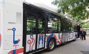 A Strasbourg, de nombreux bus disposent déjà d'un habillage artistique. Illustratio