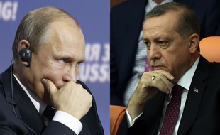 Montage: Vladimir Poutine et Recep Tayyip Erdogan en 2015.