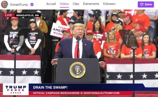 Donald Trump a désormais un compte sur Twitch.