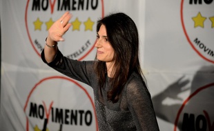 Virginia Raggi, candidate du mouvement anti-partis Cinq Etoiles à Rome