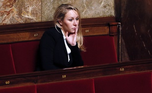 Marion Maréchal Le Pen sur les bancs de l'Assemblée le 14 janvier 2014.
